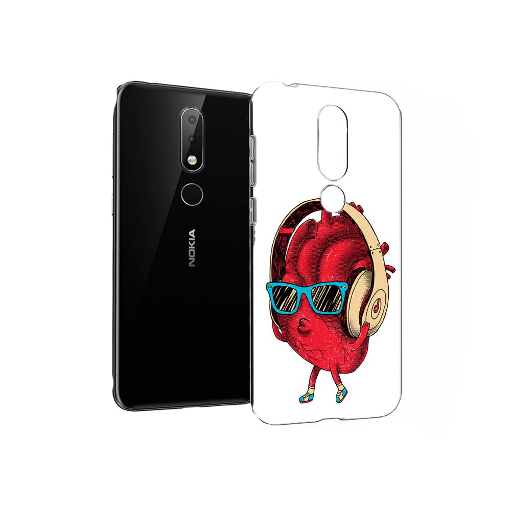 

Чехол MyPads Tocco для Nokia X6 слушай сердце (PT115295.99.609), Прозрачный, Tocco