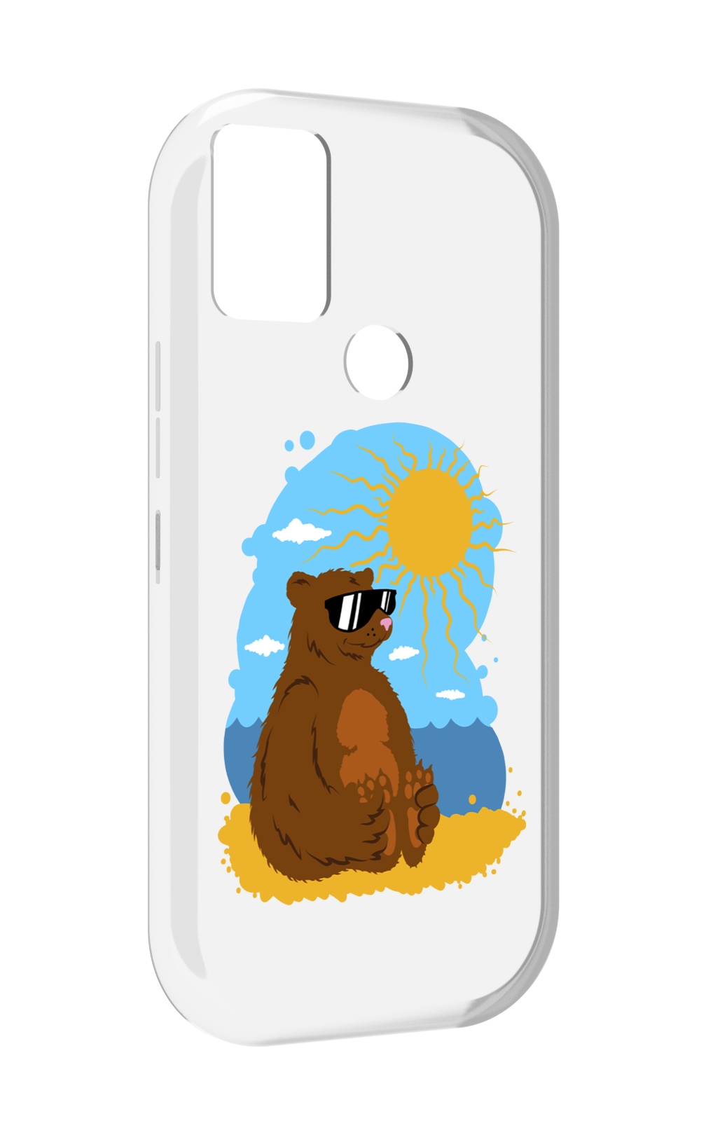 

Чехол MyPads медведь на чиле для UMIDIGI A9, Прозрачный, Tocco