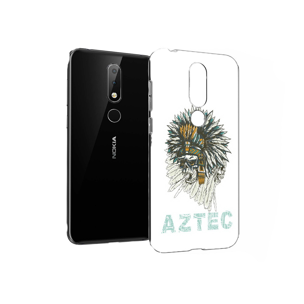 

Чехол MyPads Tocco для Nokia X6 скелет индеец (PT115295.99.602), Прозрачный, Tocco