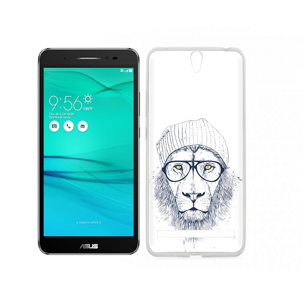 

Чехол MyPads Tocco для Asus ZenFone Go (ZB690KG) хиппи лев, Прозрачный, Tocco