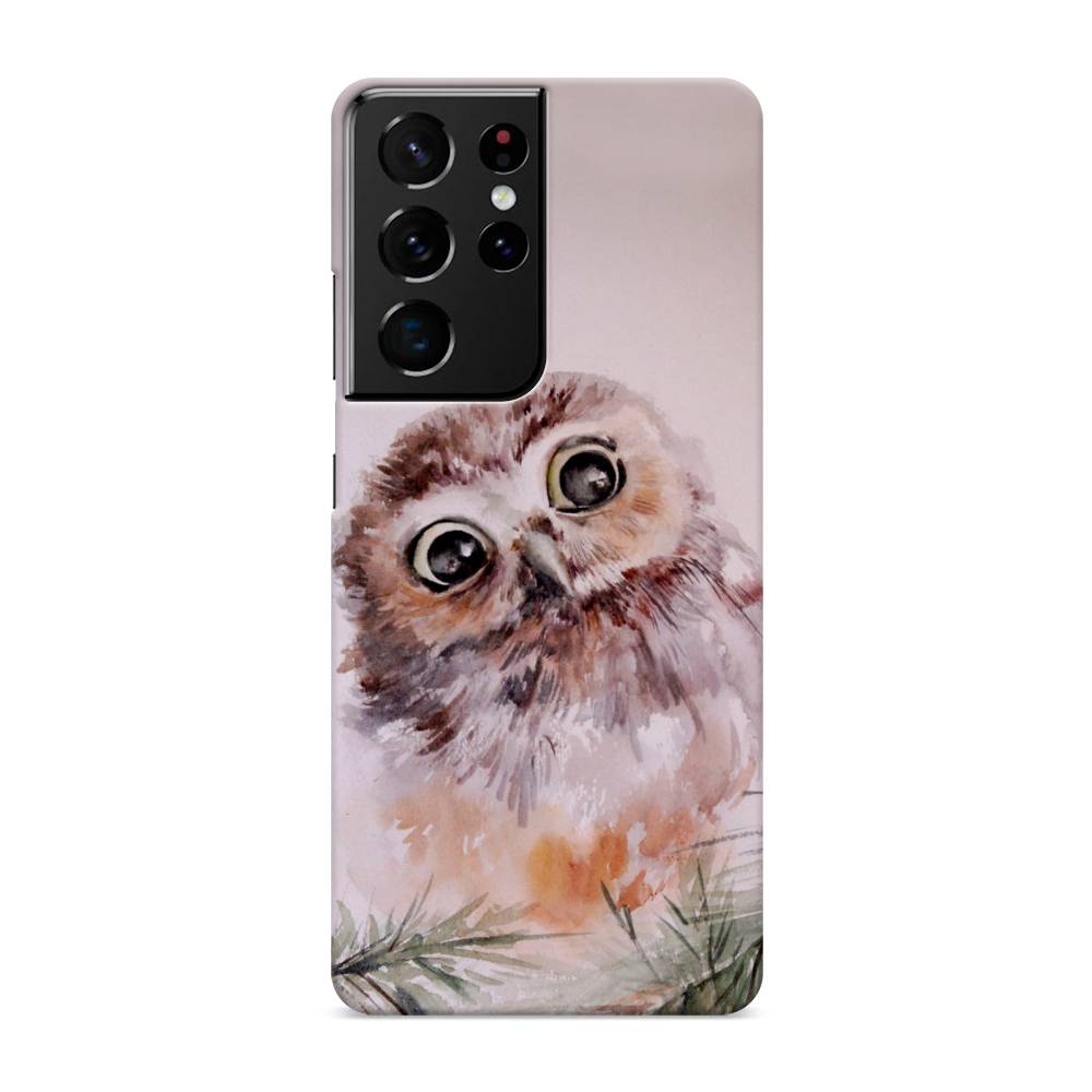 

Пластиковый чехол "Сова на розовом" на Samsung Galaxy S21 Ultra, 2102220-1