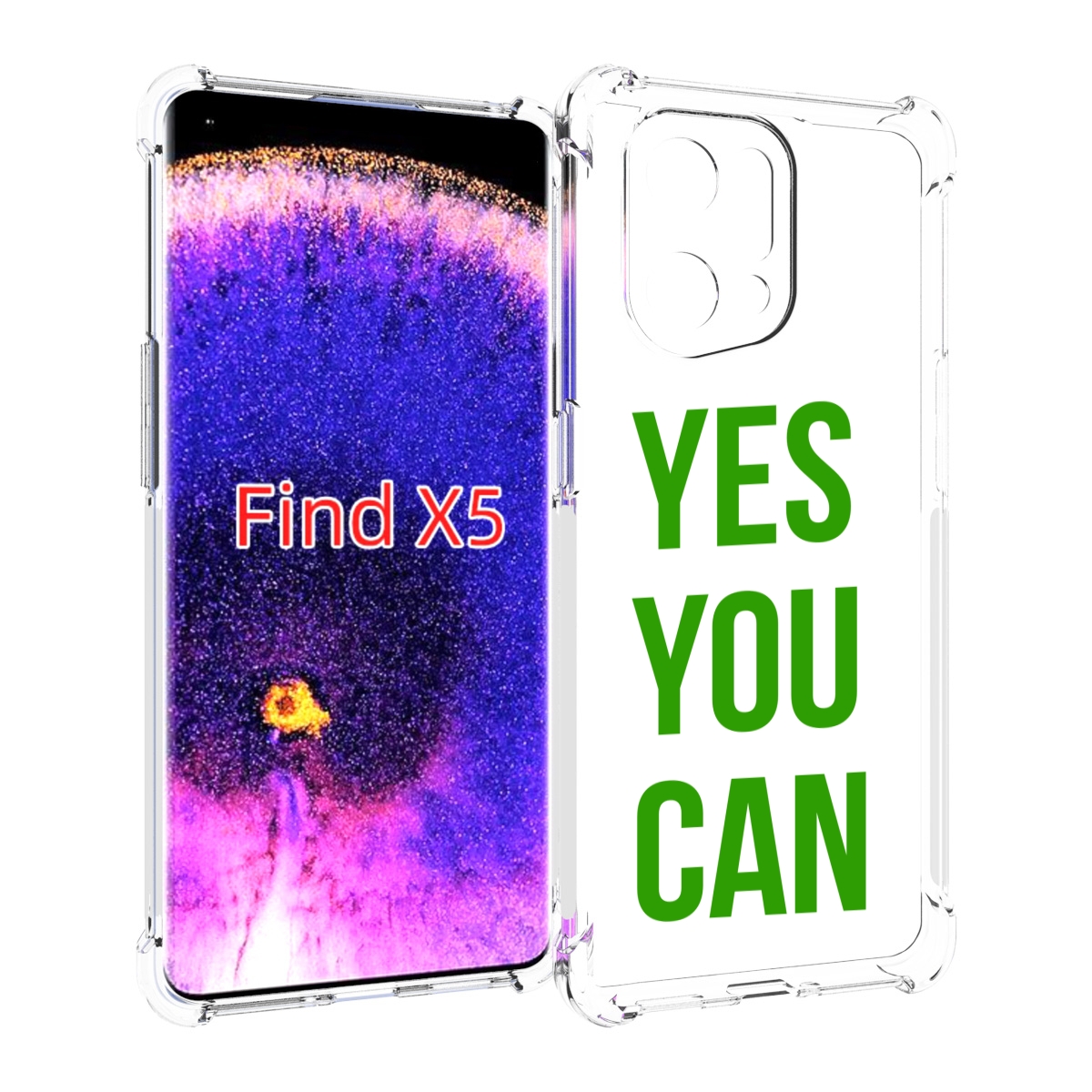 

Чехол MyPads да-ты-можешь для Oppo Find X5, Прозрачный, Tocco