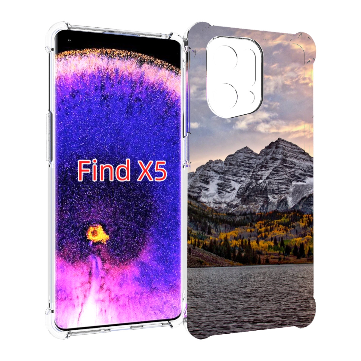 

Чехол MyPads горы-колорадо для Oppo Find X5, Прозрачный, Tocco