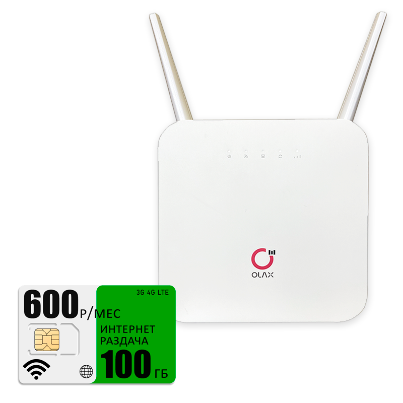 

Wi-Fi роутер Olax Ax6pro (komplekt-olaxAX6-mega-100gb-pro-sb), Ax6pro