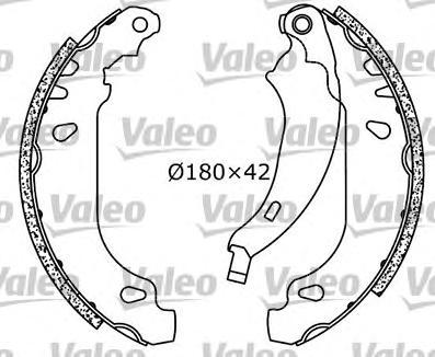 

Тормозные колодки Valeo барабанные 562647