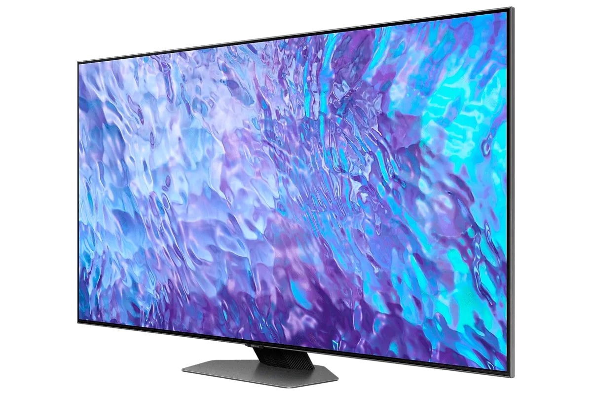 Телевизор Samsung QE75Q80C, 75"(190 см), UHD 4K серебристый