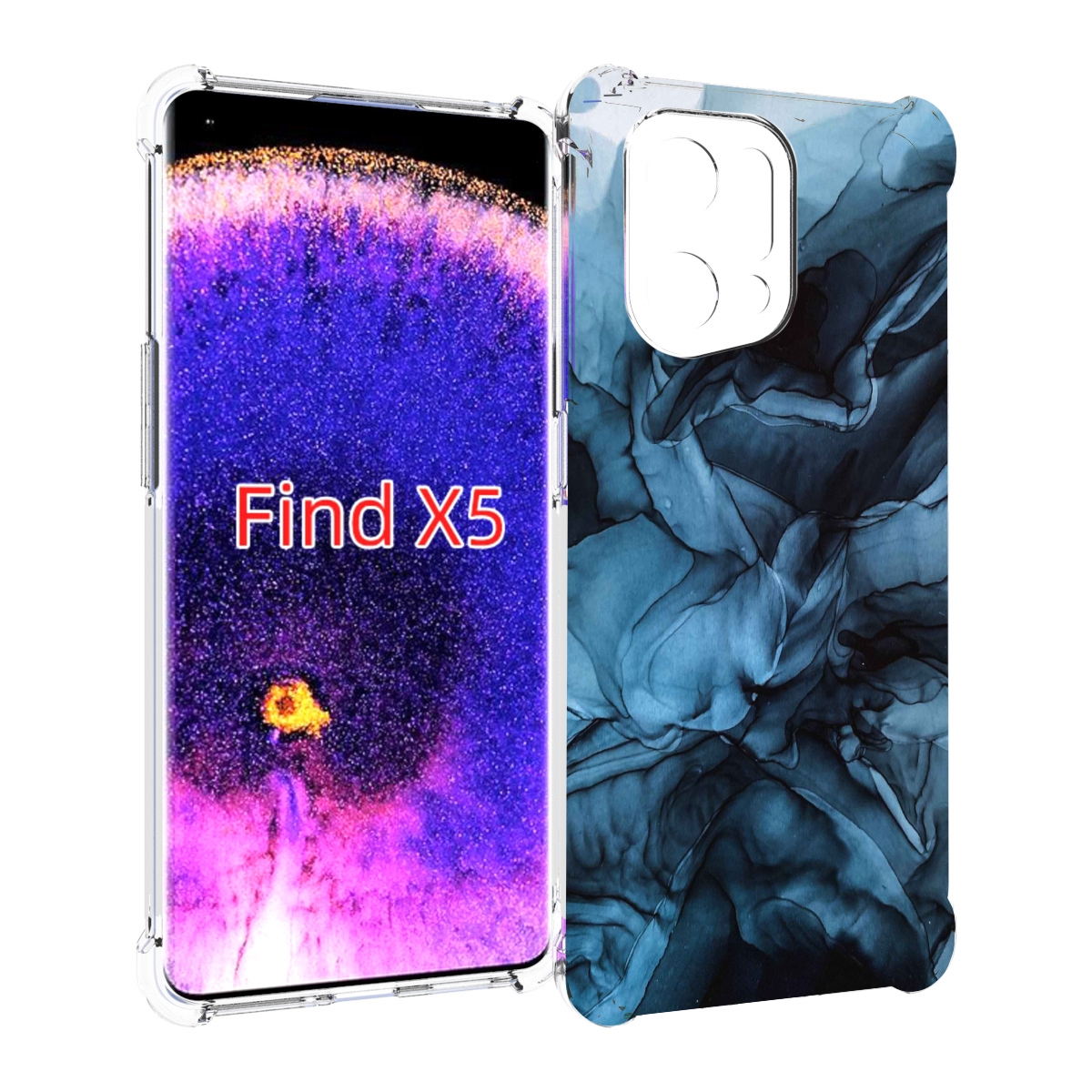 

Чехол MyPads голубой дымок для Oppo Find X5, Прозрачный, Tocco