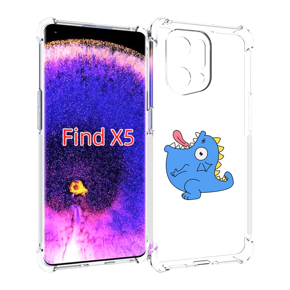

Чехол MyPads голубая-рыбка для Oppo Find X5, Прозрачный, Tocco