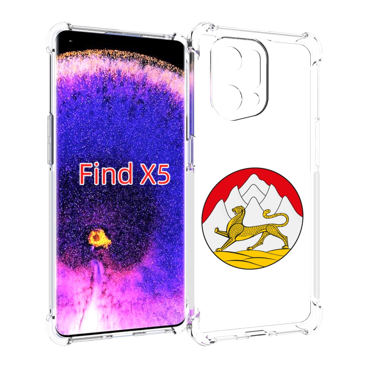 

Чехол MyPads герб-южнои-осетии для Oppo Find X5, Прозрачный, Tocco