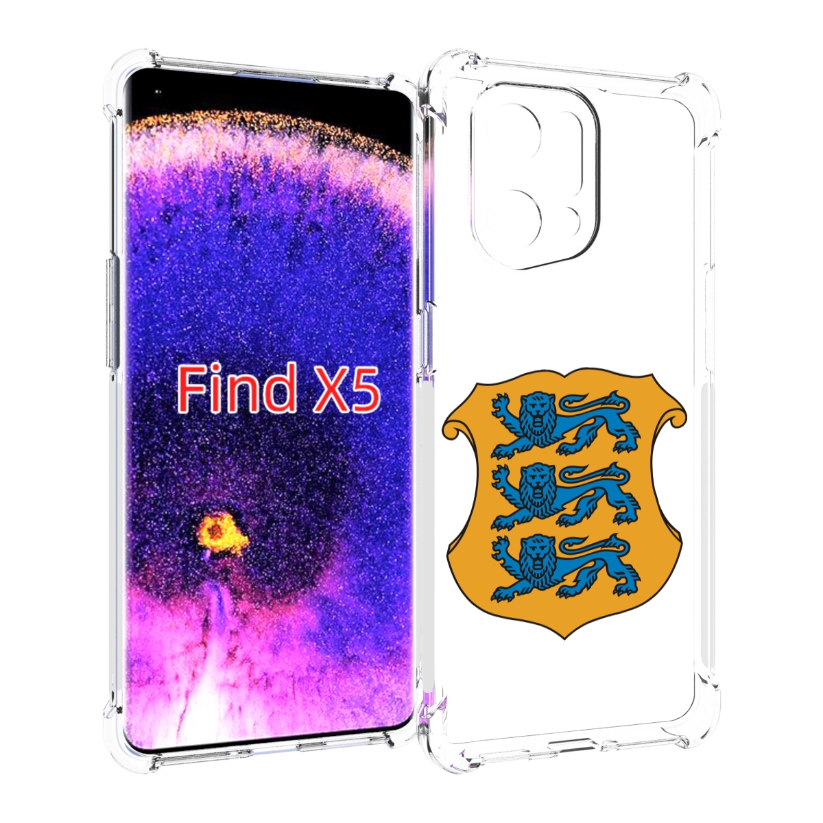 

Чехол MyPads герб-эстонии для Oppo Find X5, Прозрачный, Tocco