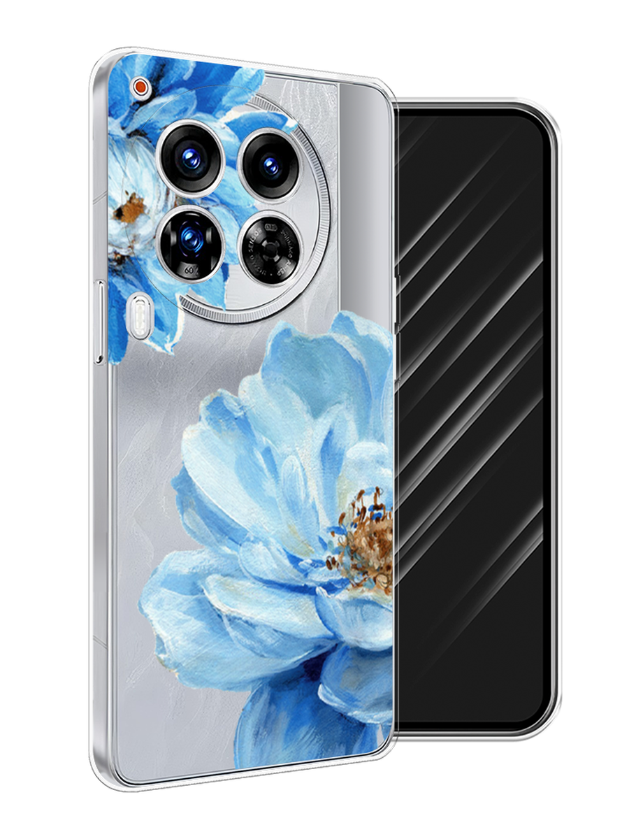 

Чехол Awog на Tecno Camon 30 Premier "Голубые клематисы", Голубой, 305450-1