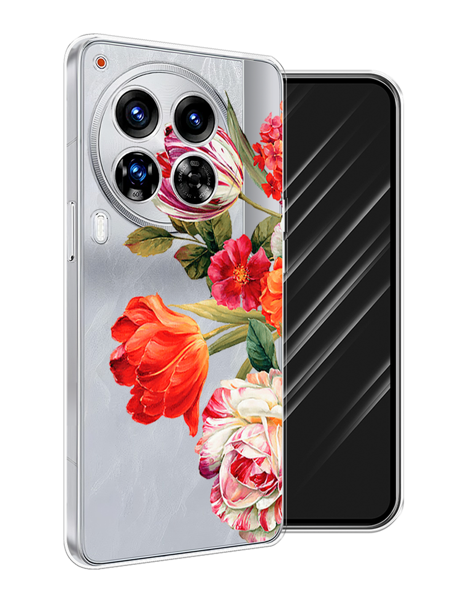 

Чехол Awog на Tecno Camon 30 Premier "Весенний букет", Красный;розовый;зеленый, 305450-1