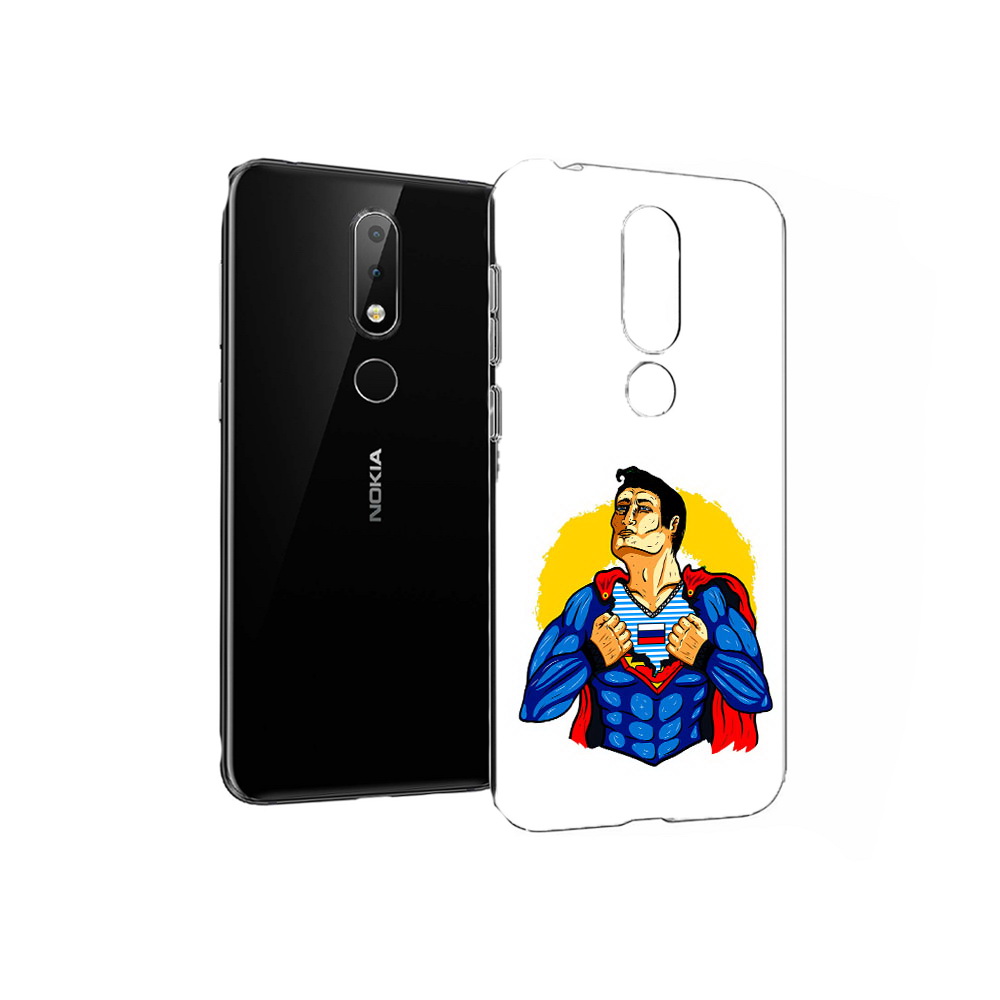 

Чехол MyPads Tocco для Nokia X6 русский супермен (PT115295.99.591), Прозрачный, Tocco