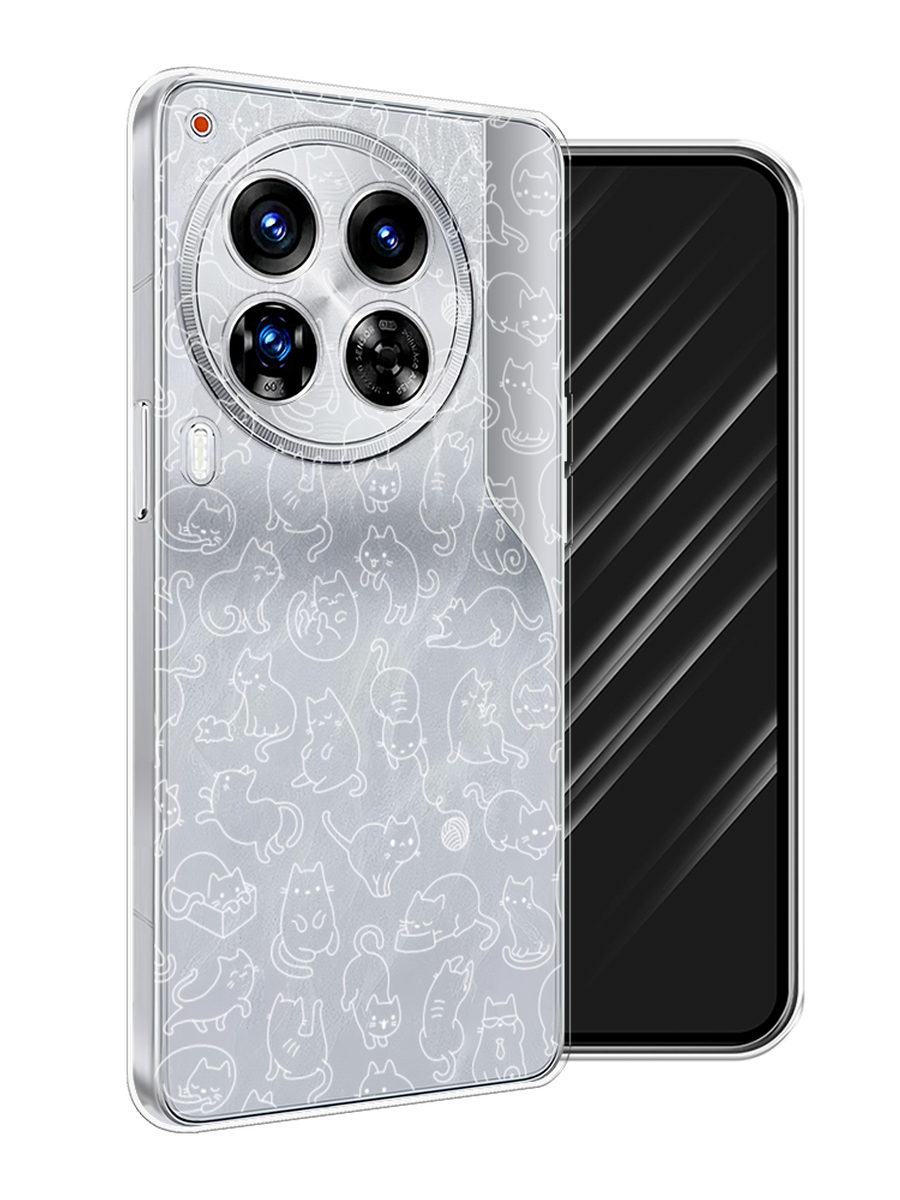 

Чехол Awog на Tecno Camon 30 Premier "Шкодливые котики", Прозрачный;бежевый, 305450-1
