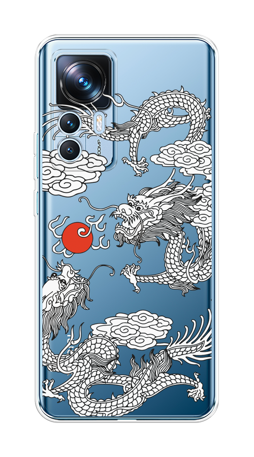 

Чехол на Xiaomi 12T "Драконы с ножом", Прозрачный;черный;белый, 316650-1