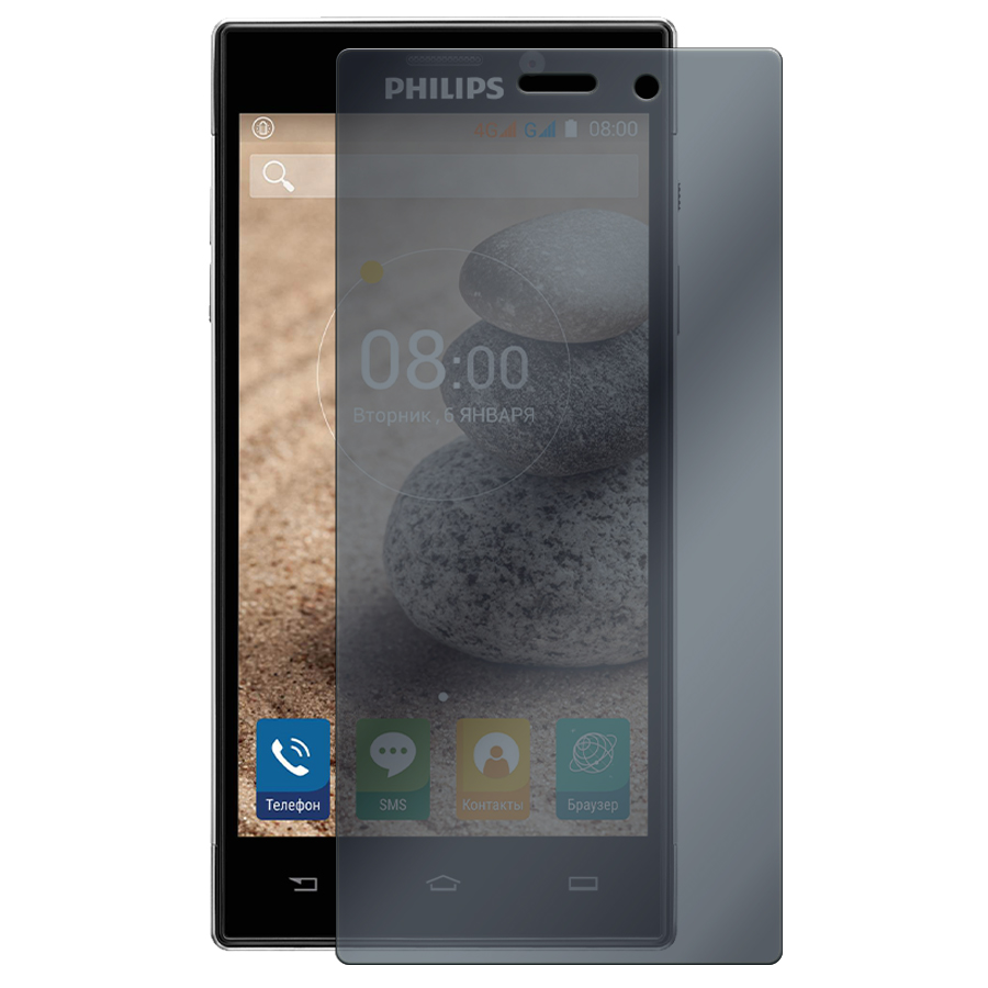 

Стекло защитное гибридное Антишпион Krutoff для Philips Xenium V787
