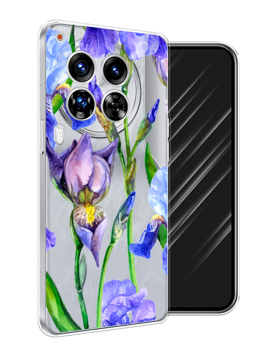 

Чехол Awog на Tecno Camon 30 Premier "Синие ирисы", Фиолетовый;голубой;зеленый, 305450-1