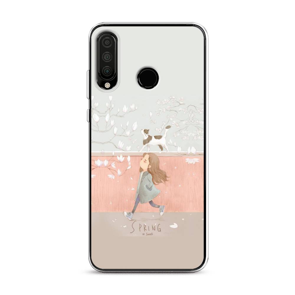 

Чехол Awog на Honor 20S "Девочка-весна", Серый, 610750-7