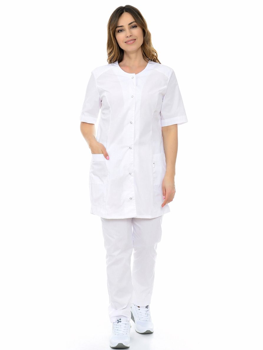 

Туника медицинская MedicalWear Одуванчик 203 белая 44 RU, Одуванчик 203