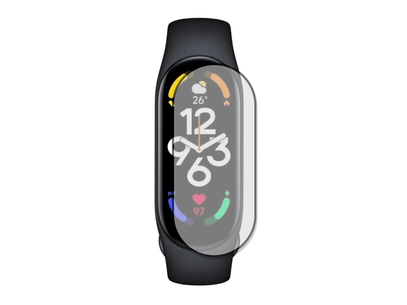 

Защитная пленка, Zibelino для Xiaomi Mi Band 7 Black ZTPMMA-XIA-MBAND-7, гибридная PMMA, Xiaomi Mi Band 7