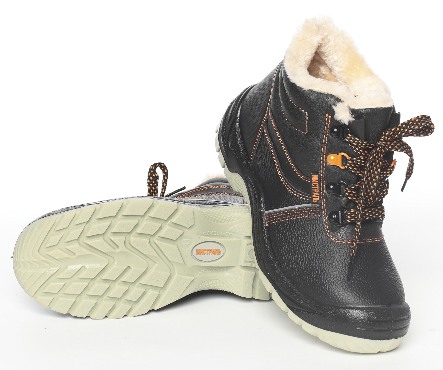 

Ботинки рабочие мужские Мистраль 104375 черные 35 RU, 104375