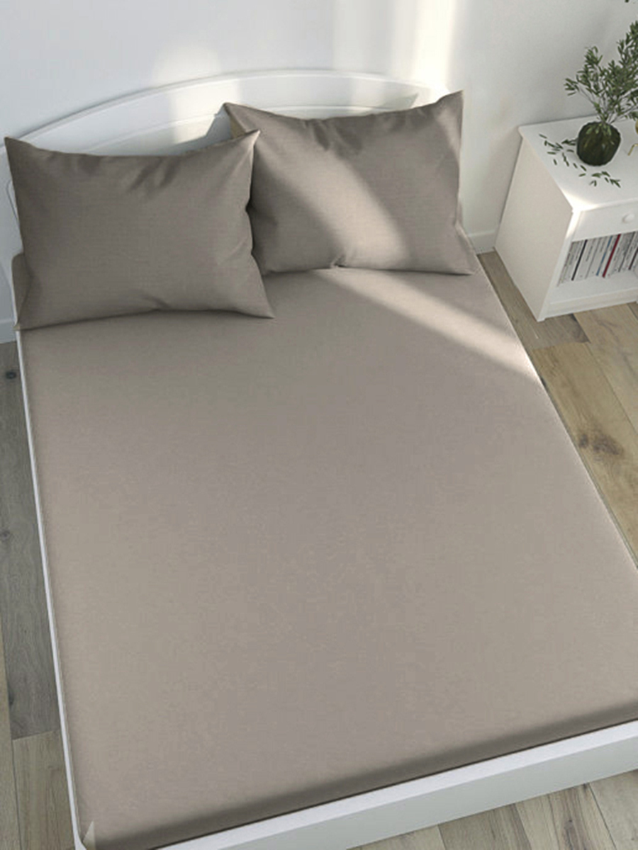 

Простынь Simple House Теплый серый 150х215 см