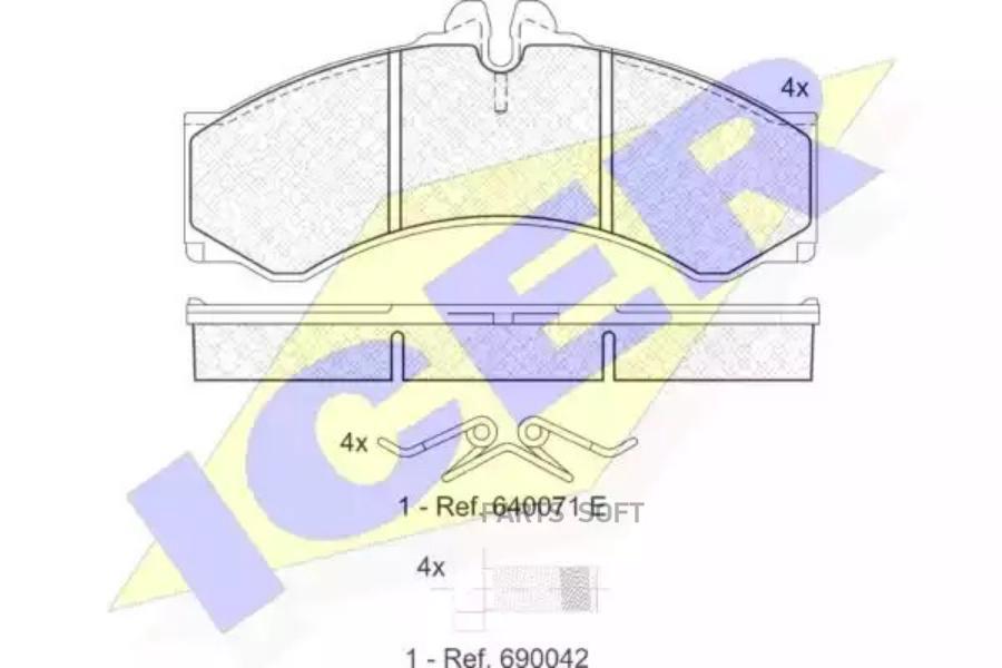 

Колодки Передние Mb Sprinter Icer 141126-204 Icer арт. 141126-204