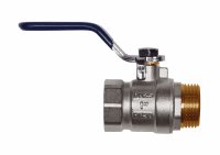 

Кран шаровой RM-L Nickel 1 ВР-НР муфтовый никелированный ручка Ду25 Ру30 (НК 11Б27п1)
