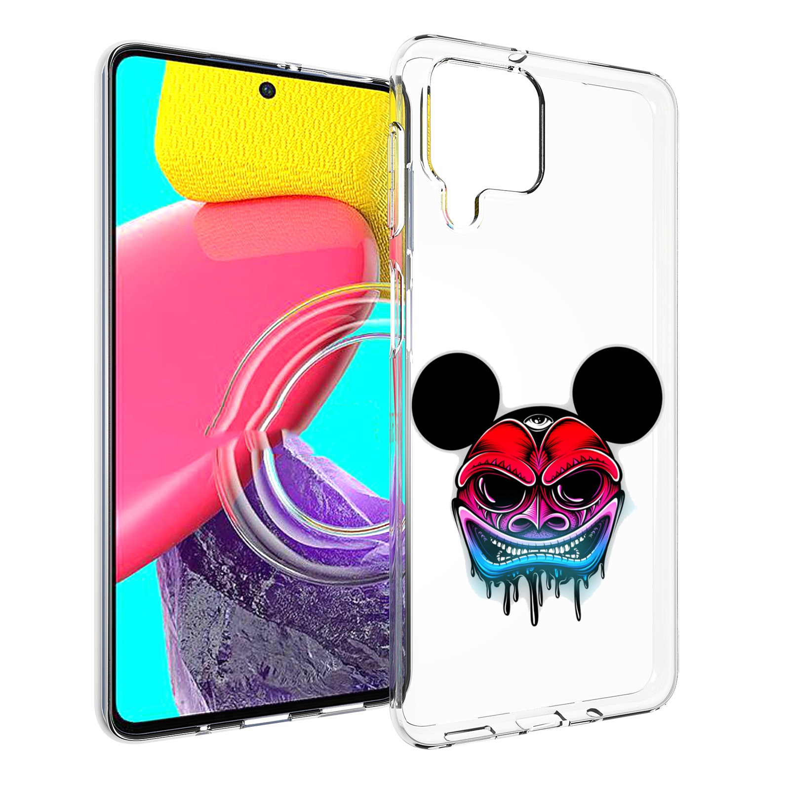 

Чехол MyPads микки в маске для Samsung Galaxy M53 (SM-M536), Прозрачный, Tocco