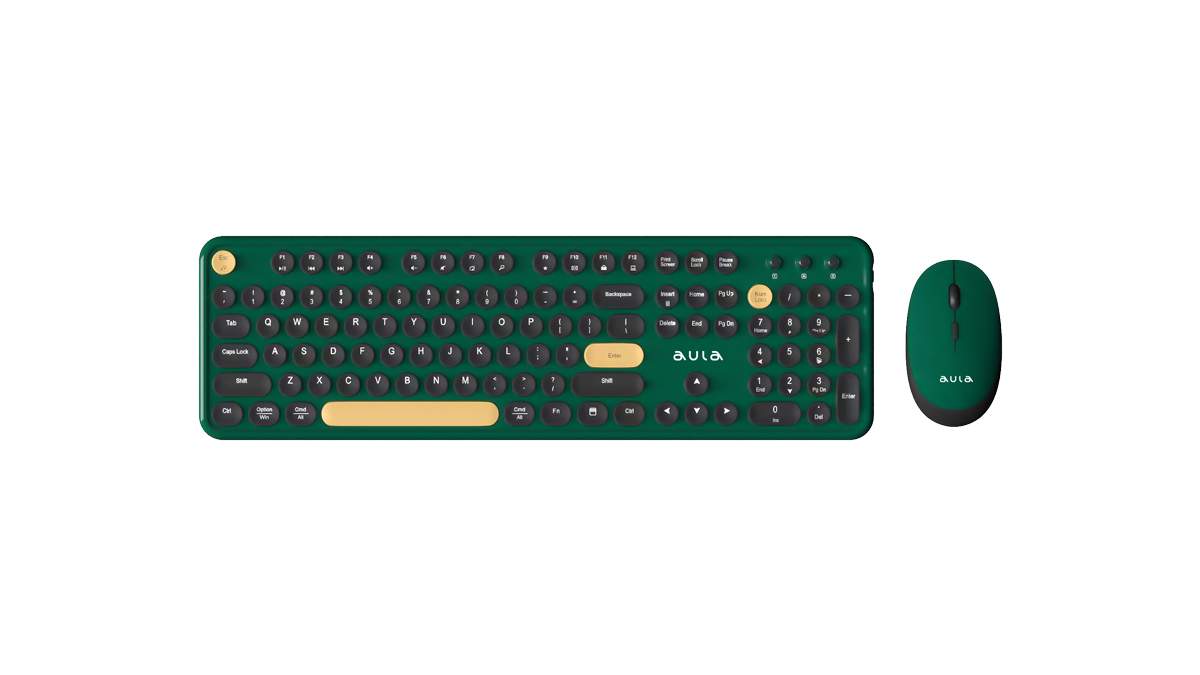 Комплект клавиатура + мышь AULA AC306 Dark Green-Black