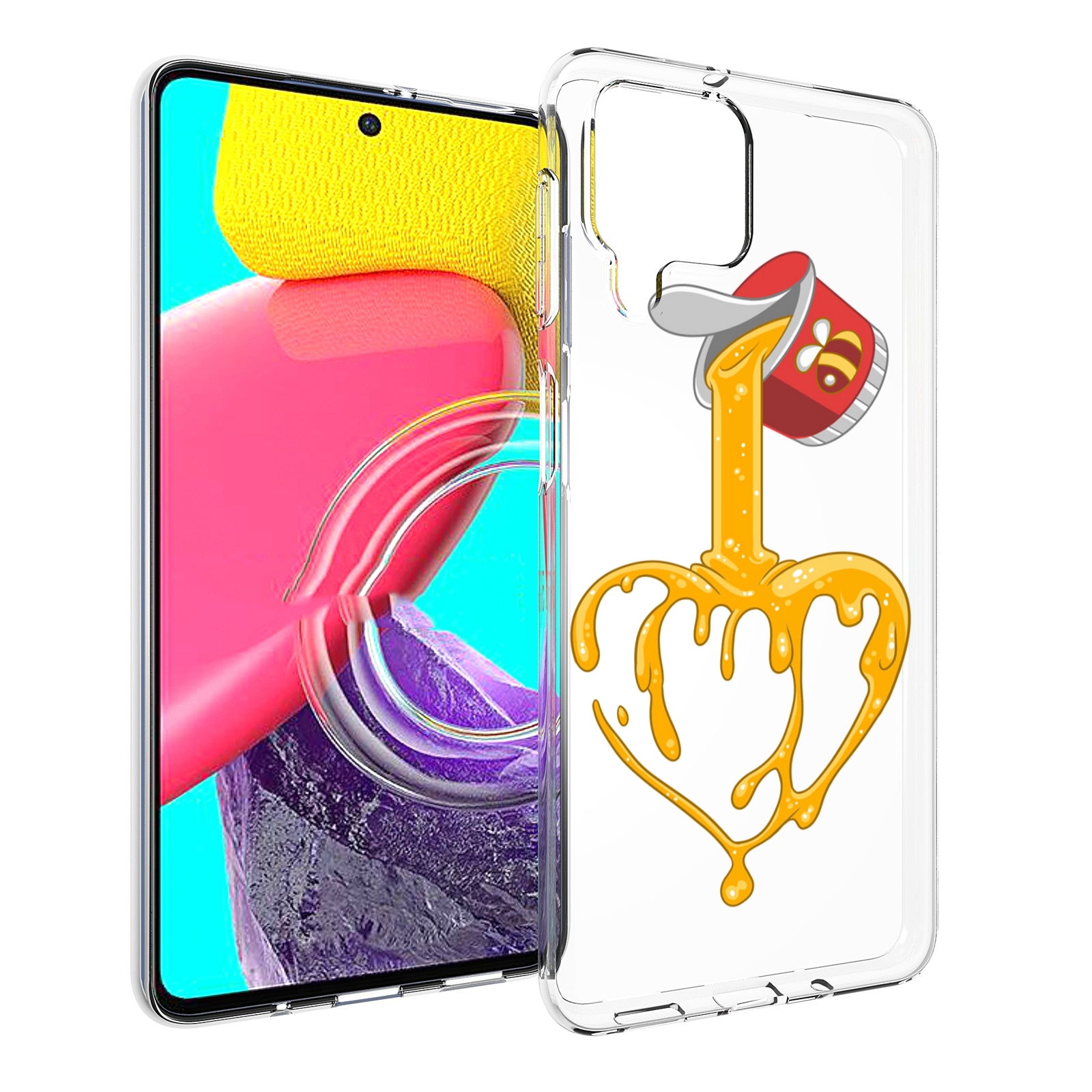 

Чехол MyPads медовое сердце для Samsung Galaxy M53 (SM-M536), Прозрачный, Tocco
