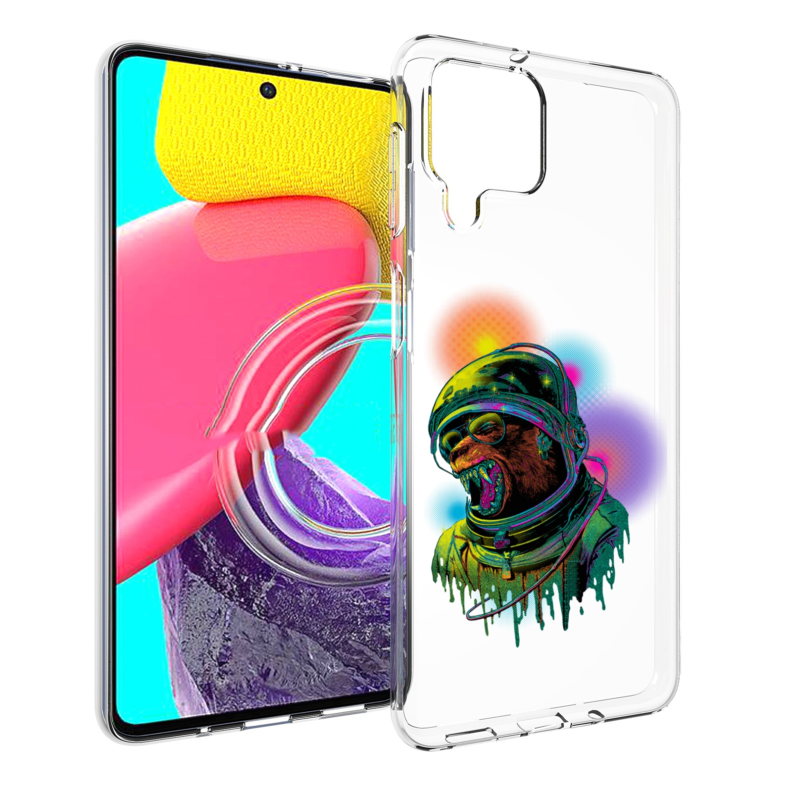 

Чехол MyPads медведь космонавт для Samsung Galaxy M53 (SM-M536), Прозрачный, Tocco