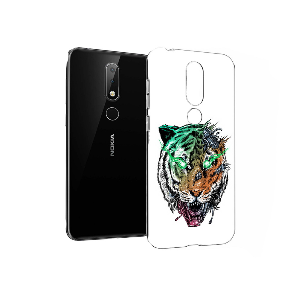 

Чехол MyPads Tocco для Nokia X6 робо-тигр (PT115295.99.584), Прозрачный, Tocco