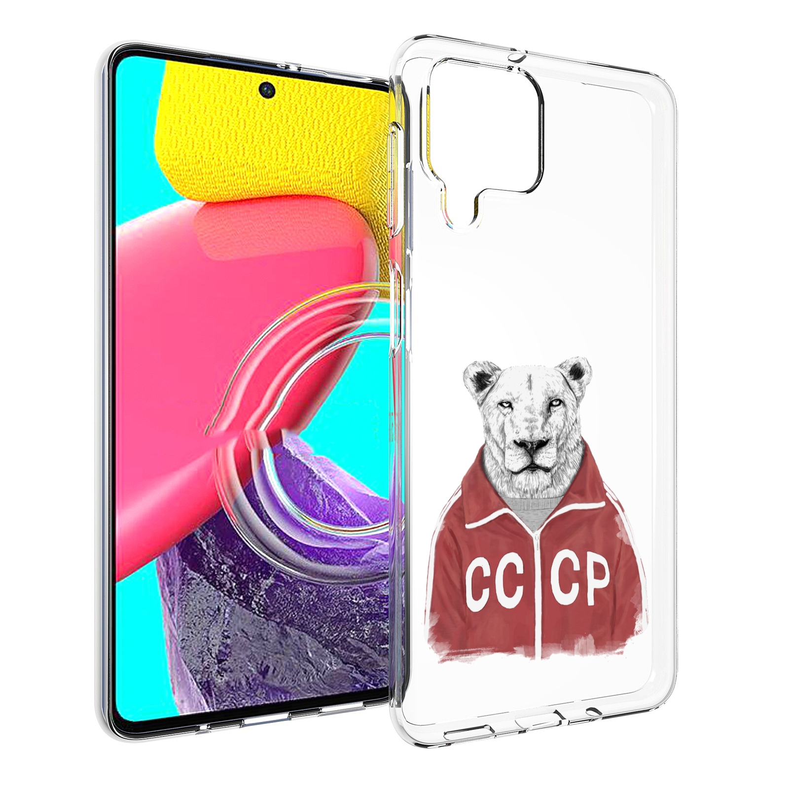 

Чехол MyPads львица ссср для Samsung Galaxy M53 (SM-M536), Прозрачный, Tocco