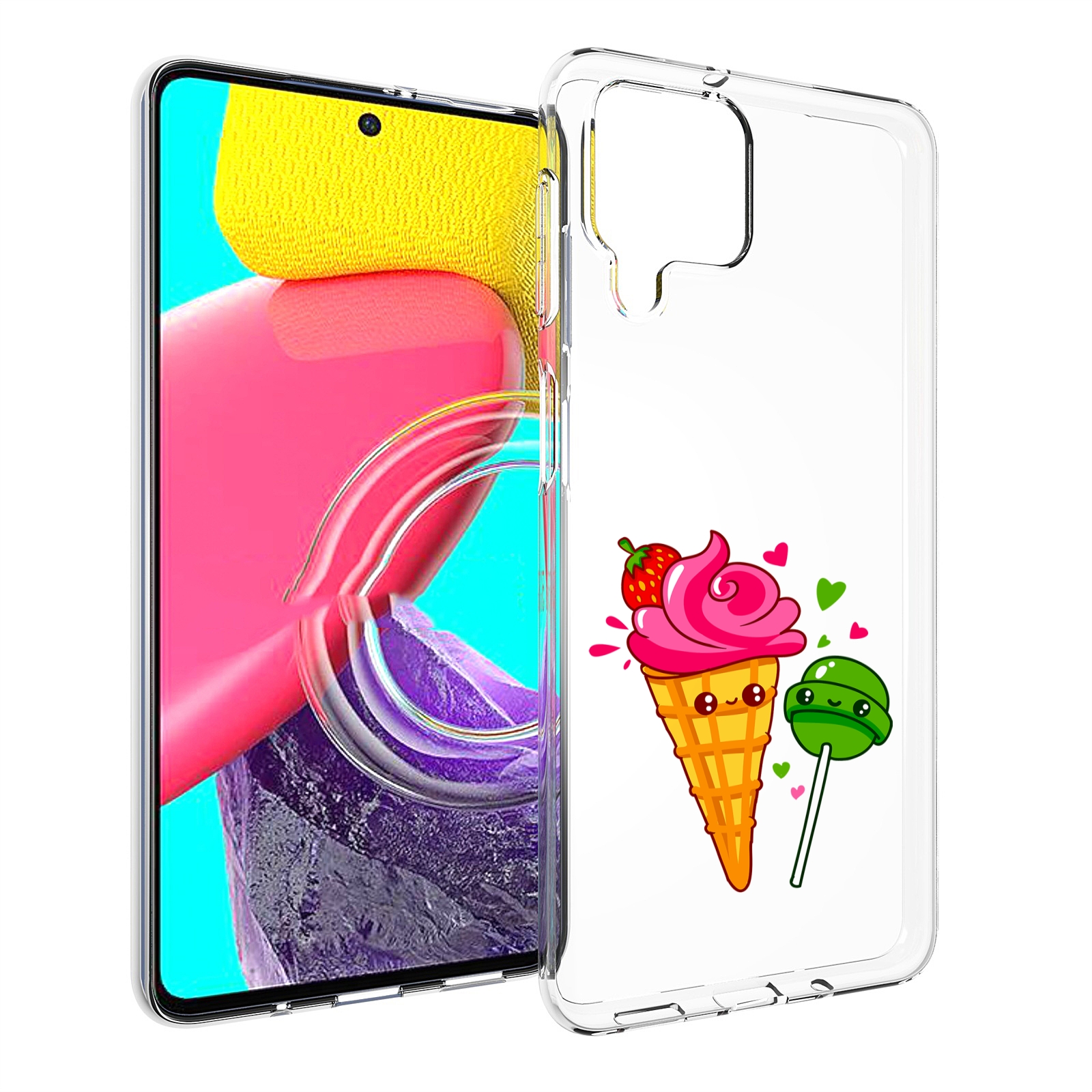 

Чехол MyPads Вкусняшки для Samsung Galaxy M53 (SM-M536), Прозрачный, Tocco