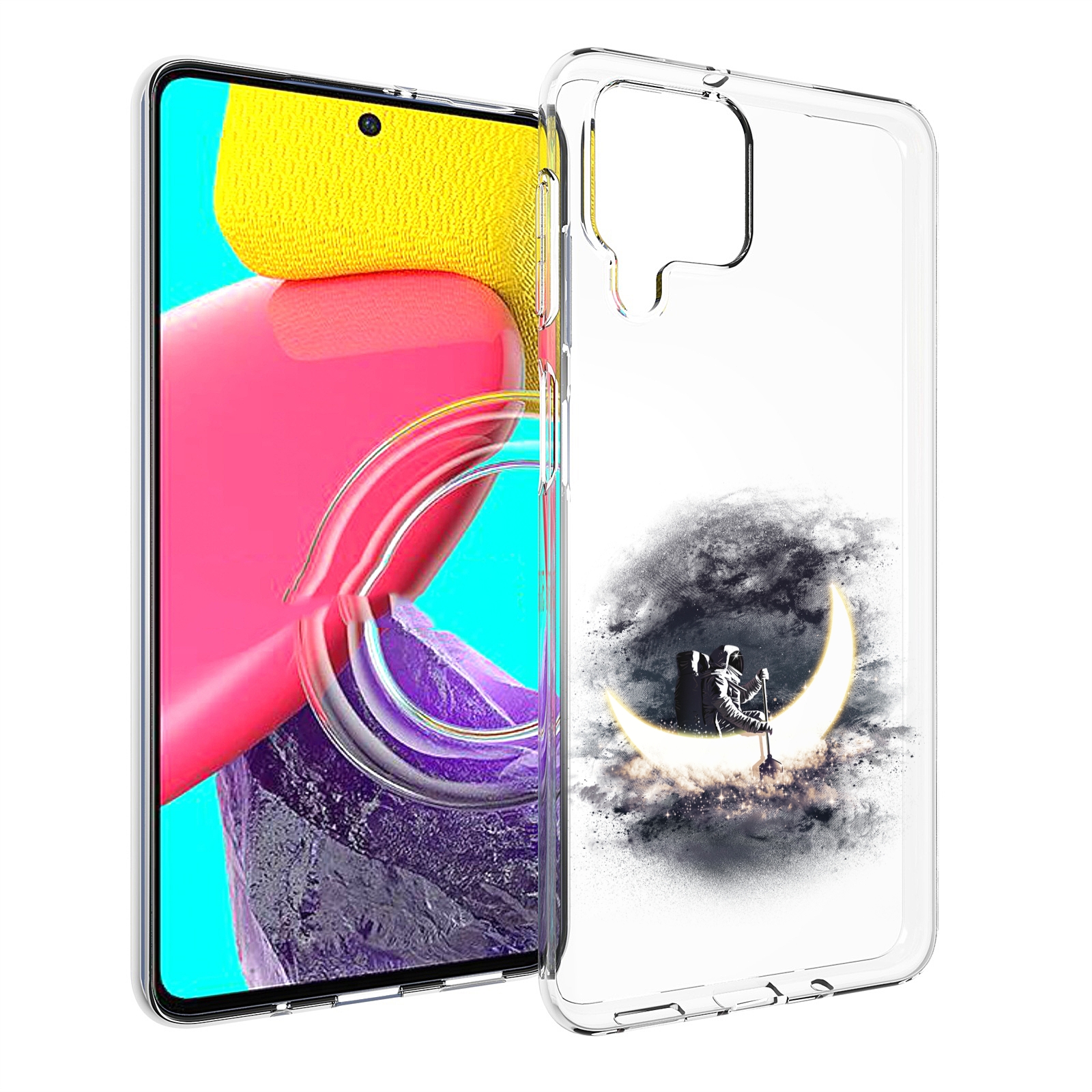 

Чехол MyPads лунный путешественник для Samsung Galaxy M53 (SM-M536), Прозрачный, Tocco