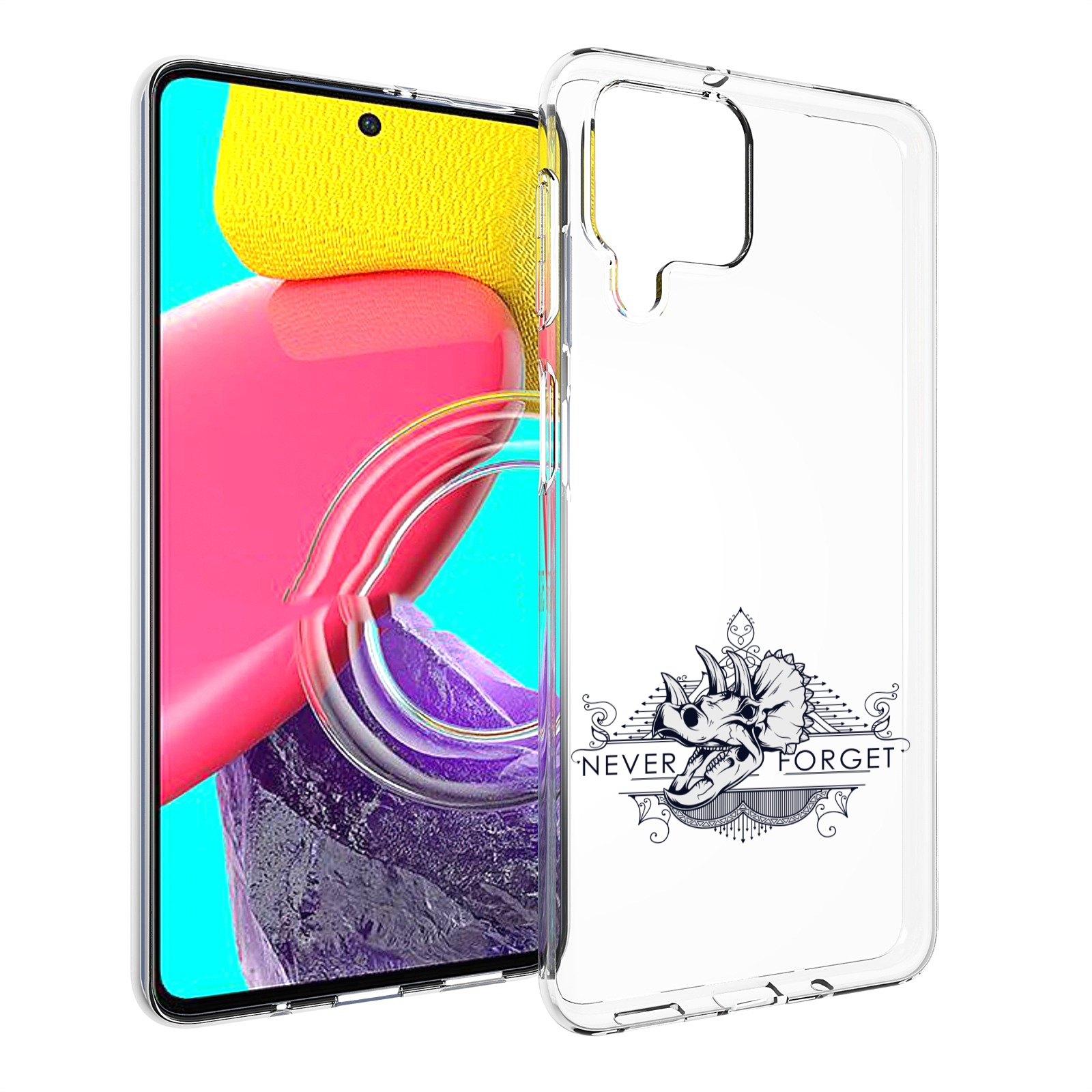 

Чехол MyPads логотип носорога никогда не забуду для Samsung Galaxy M53 (SM-M536), Прозрачный, Tocco