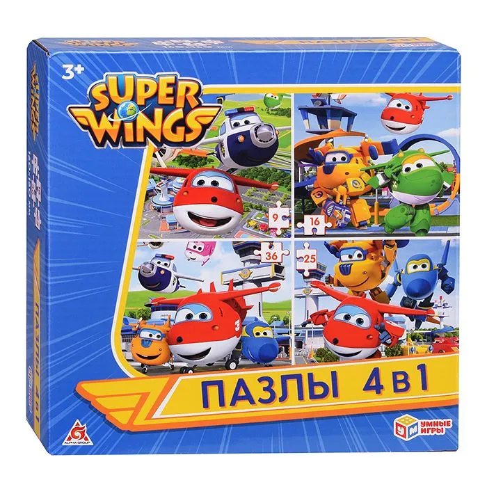 

Пазл Умка 4в1 Супер Крылья 4680107954312