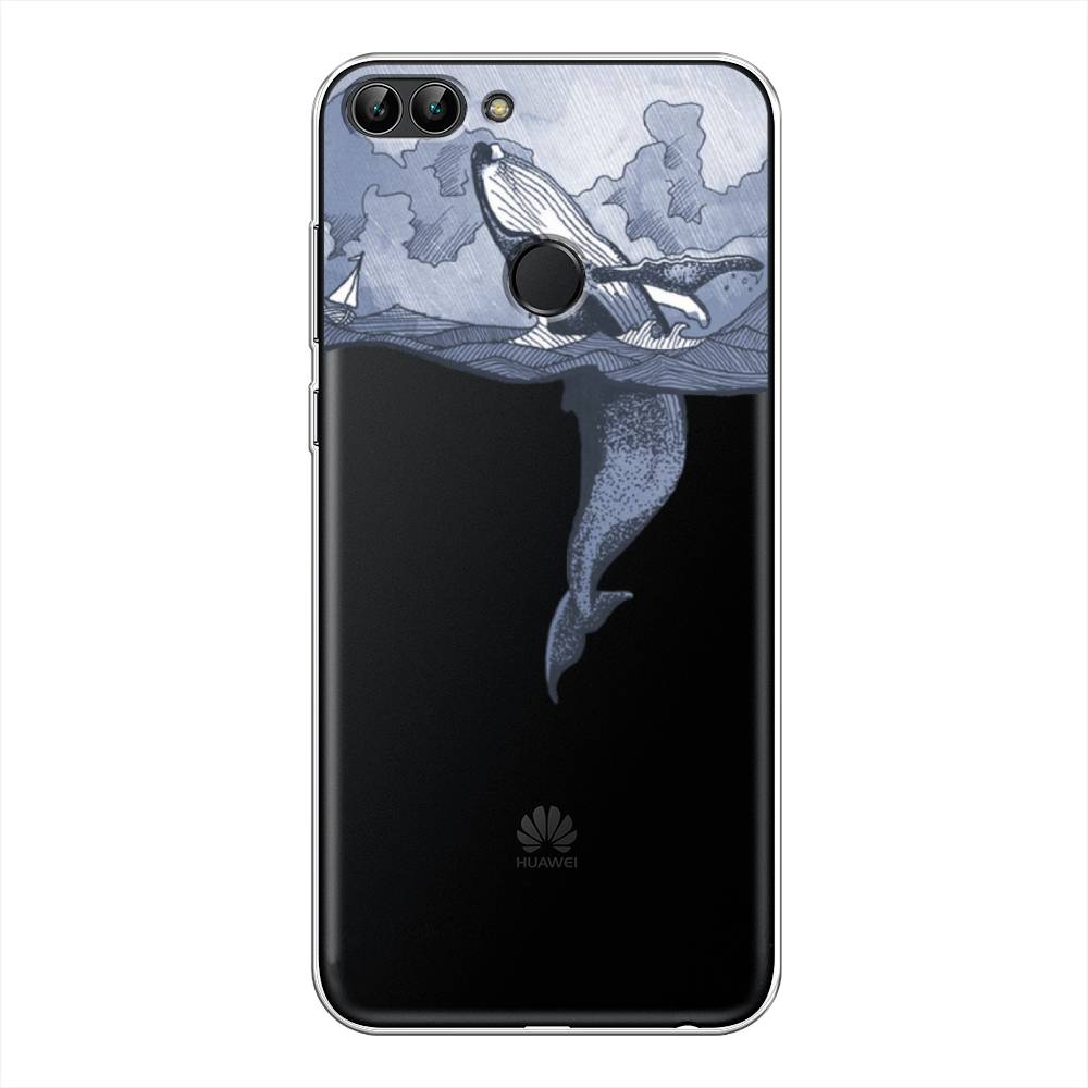 

Чехол Awog на Huawei Y9 2018 "Два измерения", Голубой;черный;прозрачный, 64950-7