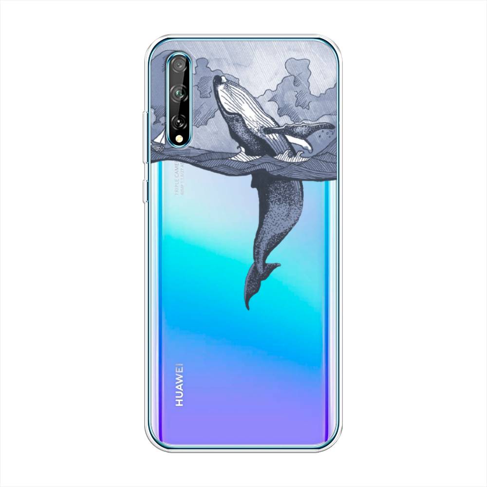 

Чехол Awog на Huawei Y8p "Два измерения", Голубой;черный;прозрачный, 6103450-7