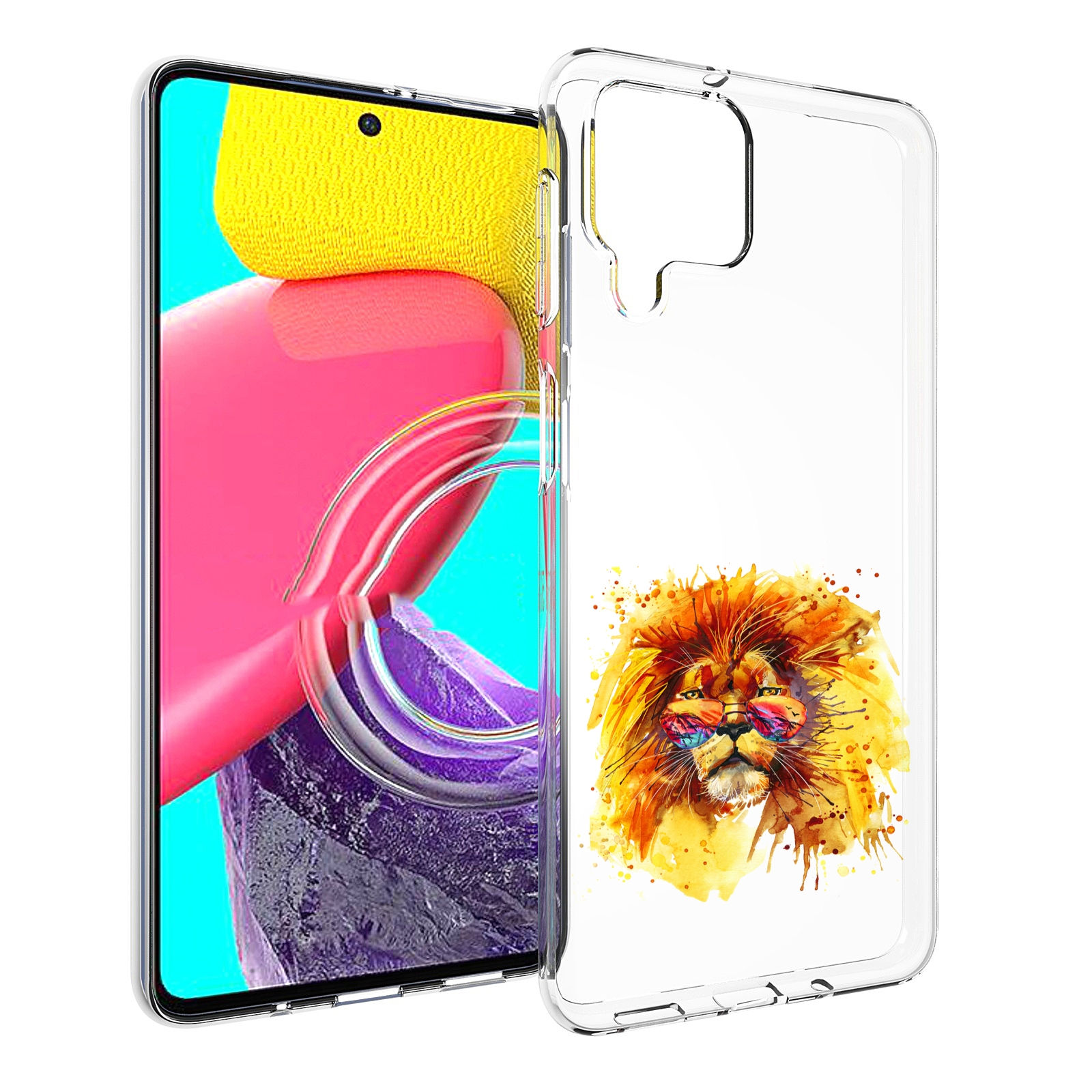

Чехол MyPads лев в очках для Samsung Galaxy M53 (SM-M536), Прозрачный, Tocco