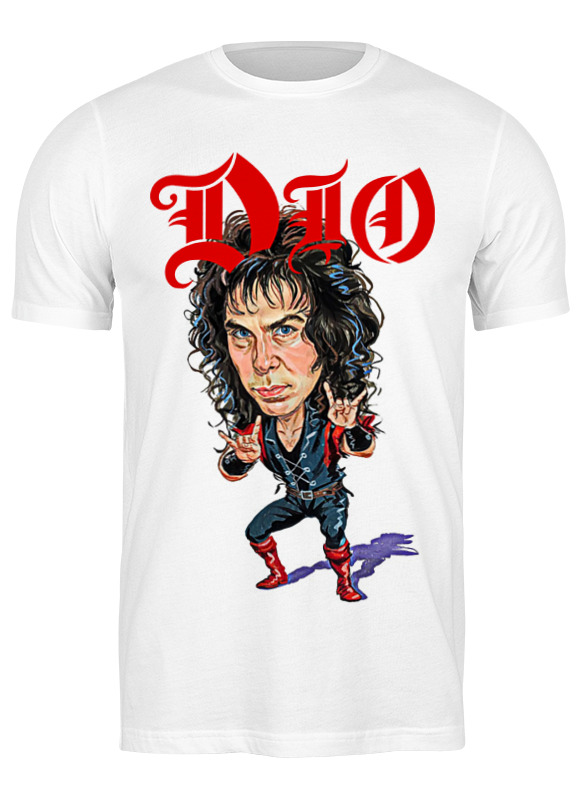 

Футболка мужская Printio Ronnie james dio белая L, Белый, Ronnie james dio