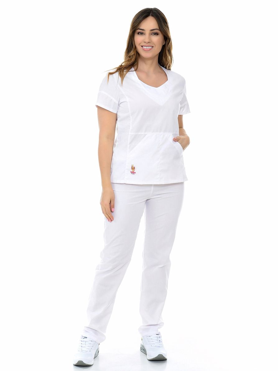 фото Костюм медицинский женский medicalwear киса 124 белый 54 ru