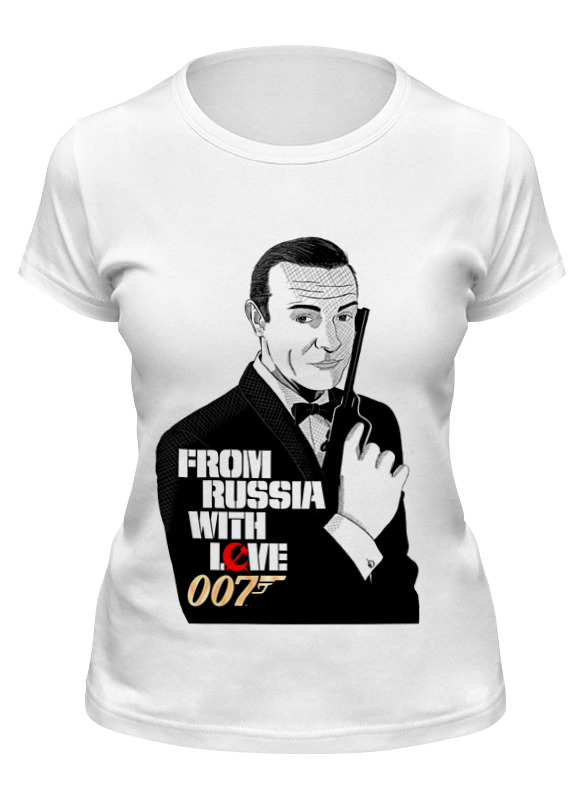 

Футболка женская Printio James bond белая L, Белый, James bond