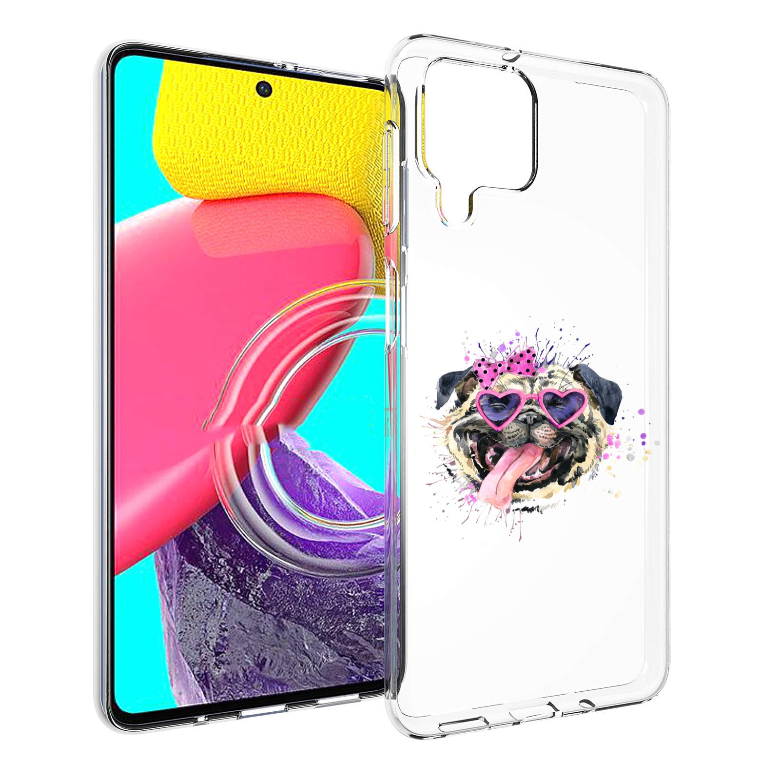 

Чехол MyPads Веселая собака для Samsung Galaxy M53 (SM-M536), Прозрачный, Tocco