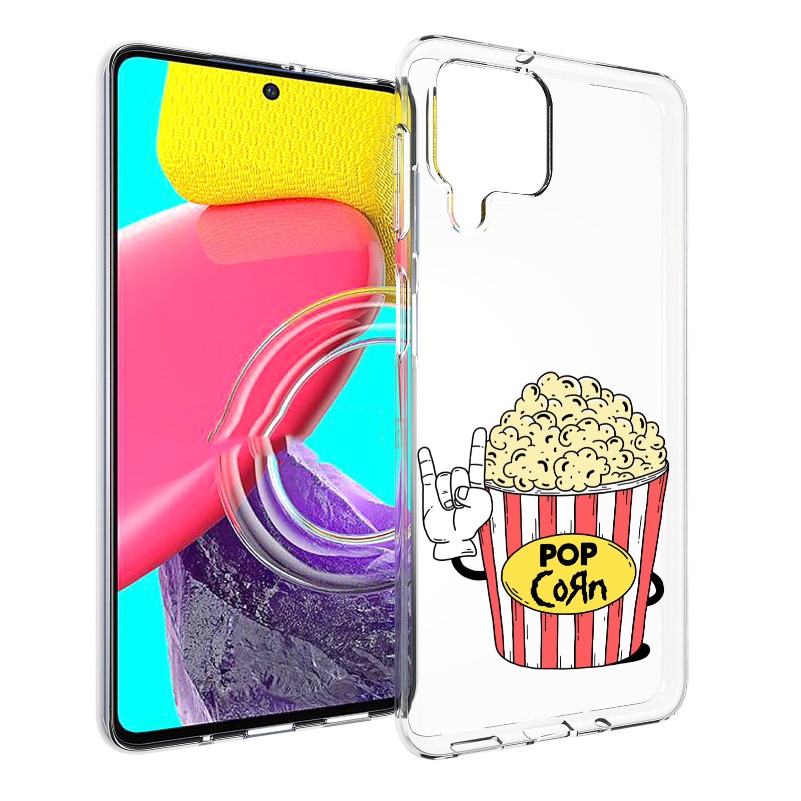 

Чехол MyPads крутой попкорн для Samsung Galaxy M53 (SM-M536), Прозрачный, Tocco