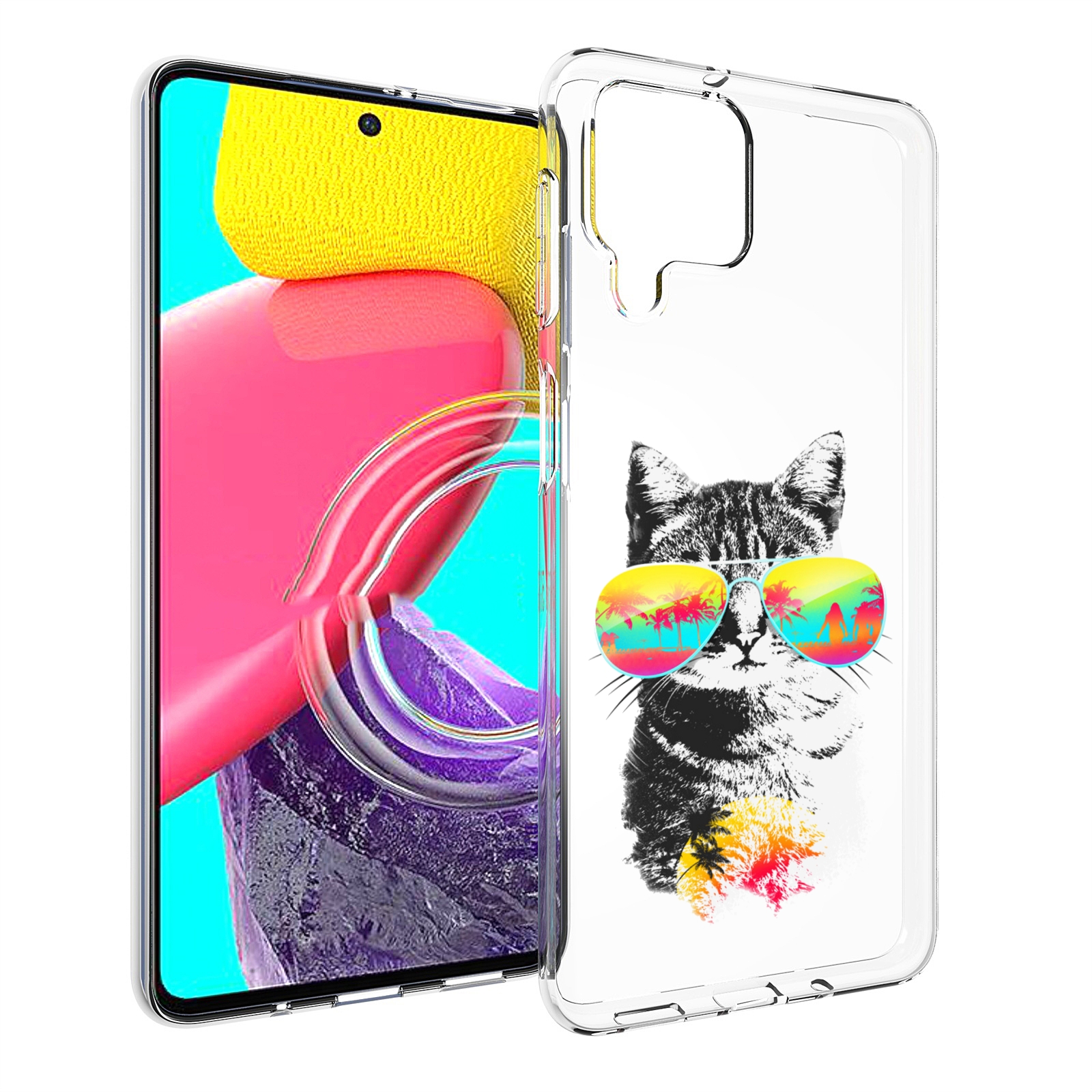 

Чехол MyPads крутой кот для Samsung Galaxy M53 (SM-M536), Прозрачный, Tocco