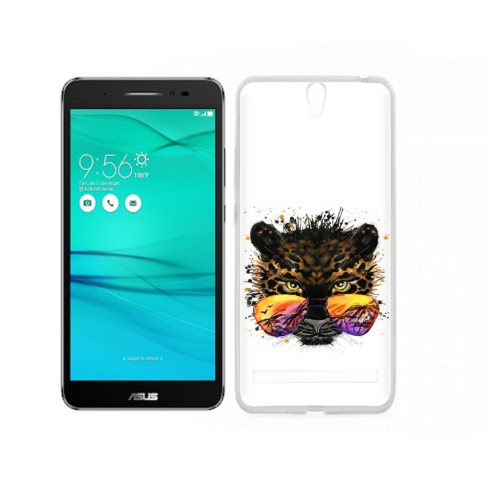 Чехол MyPads Tocco для Asus ZenFone Go (ZB690KG) тропический леопард