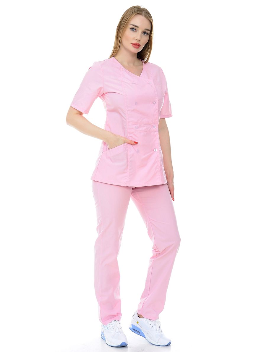 фото Костюм медицинский женский medicalwear домино 121.1.4 фиолетовый 54 ru