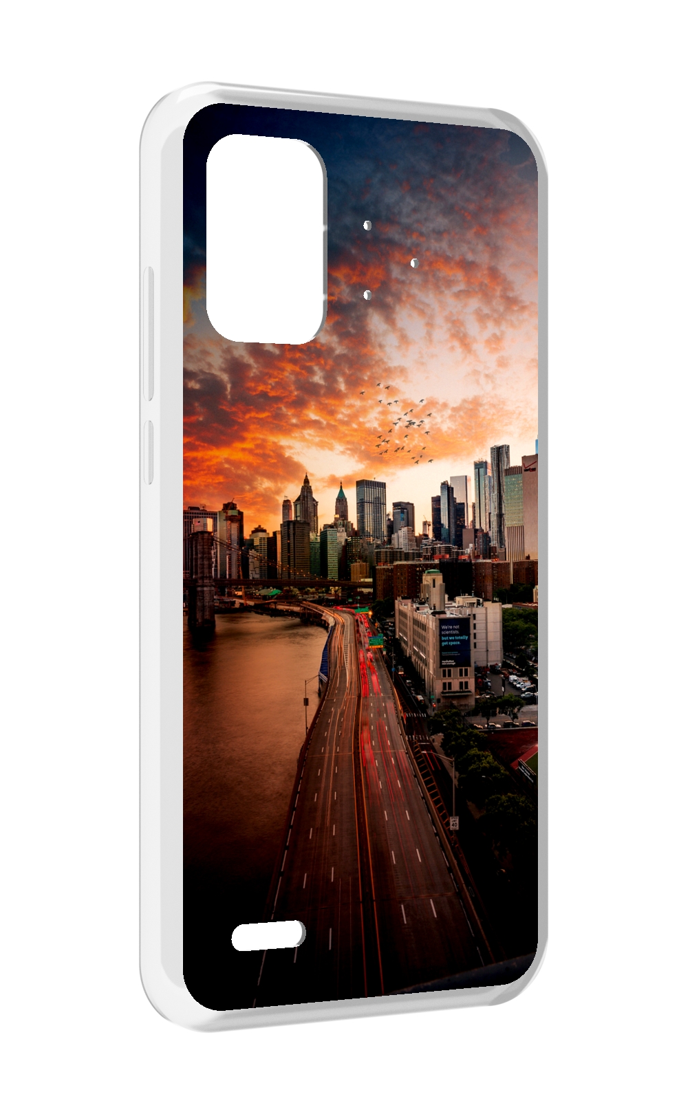 

Чехол MyPads американский город фото для UMIDIGI Bison Pro, Прозрачный, Tocco